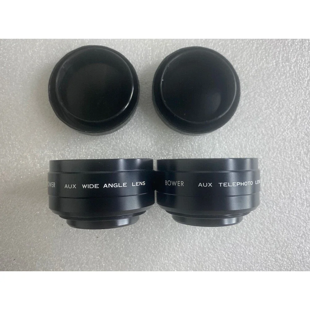BowerLens Set Telephoto & Wide Angle Made in Japan With Caps And Case